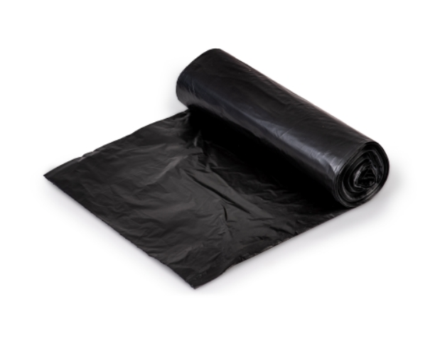 Trash Bag Colonial Bag 60 Gal. Black HDPE 17 Mic. 38 X 58 Inch X-Seal