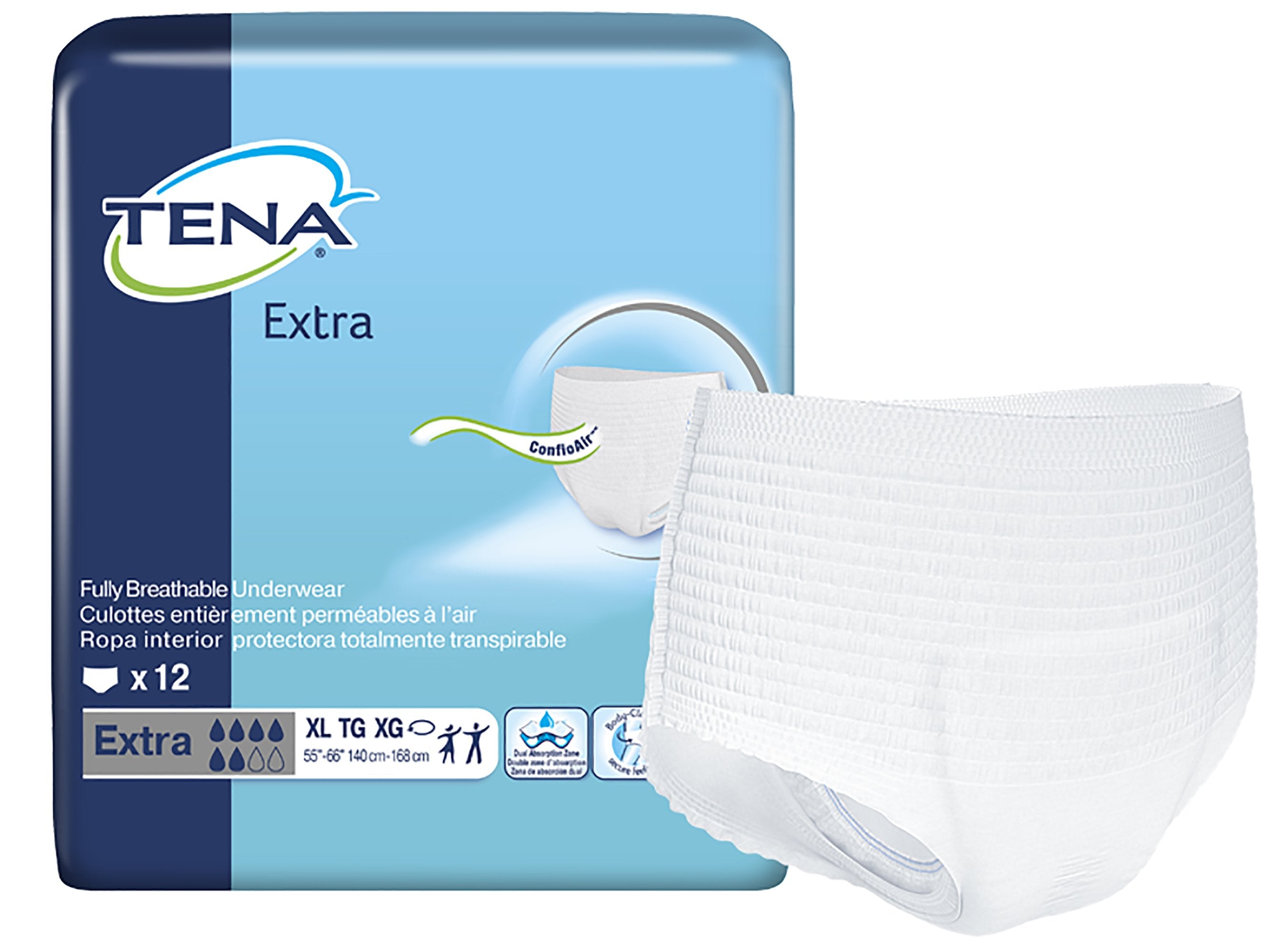 TENA Underwear Unisex Ultimate-Extra Absorbency XL, 11 Count